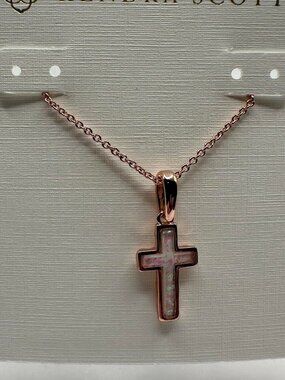 Kendra Scott Cross Rose Gold Pendant Necklace